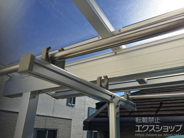 東京都練馬区ののバルコニー・ベランダ屋根 ヴェクターテラス F型 屋根タイプ 単体 積雪〜20cm対応 施工例