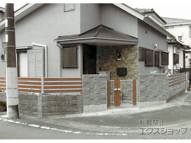 神奈川県横浜市ののフェンス・柵 マイリッシュA1型 フリー支柱 施工例