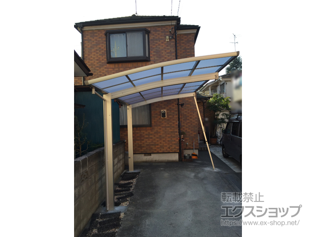 東京都八王子市ののカーポート プレシオスポート 積雪〜20cm対応 施工例