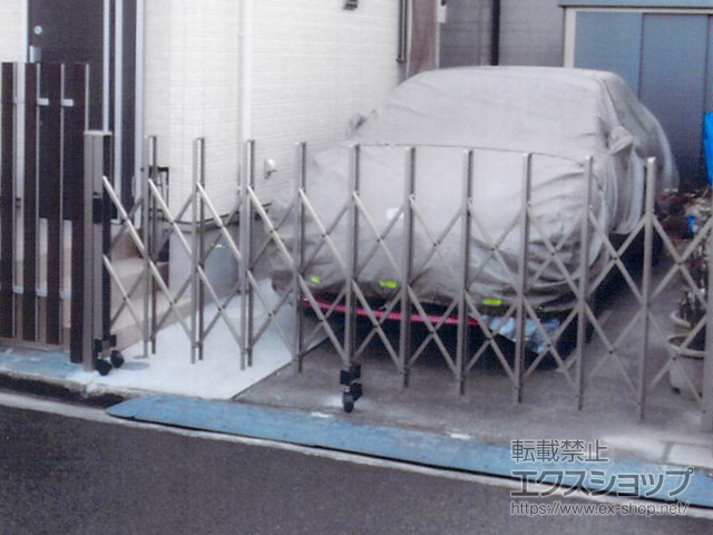 東京都立川市ののカーゲート トリップゲート RA型 ノンレール 片開き 33S 施工例