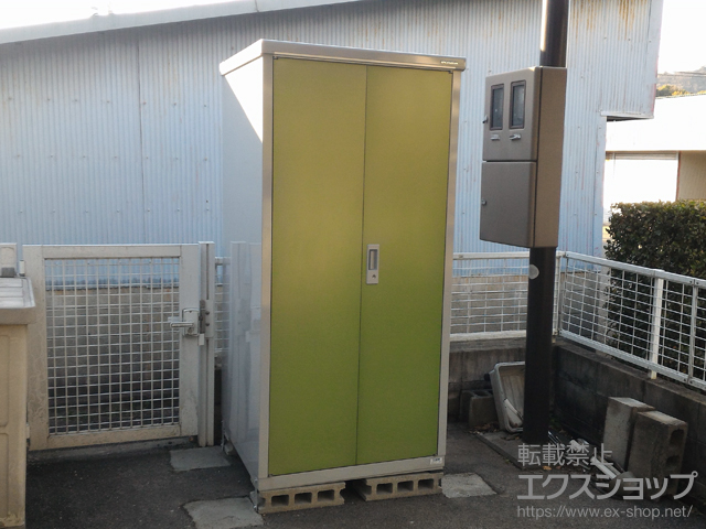 岡山県倉敷市のの物置・屋外倉庫 アイビーストッカー 一般型(BJX-099E-LG) 施工例