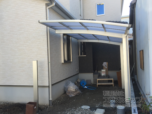 岐阜県岐阜市ののカーポート プレシオスポート 積雪〜20cm対応 施工例