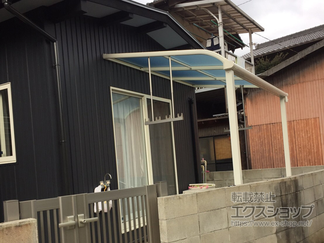 香川県綾歌郡綾川町ののテラス屋根 ヴェクターテラス R型 テラスタイプ 単体 積雪〜20cm対応 施工例