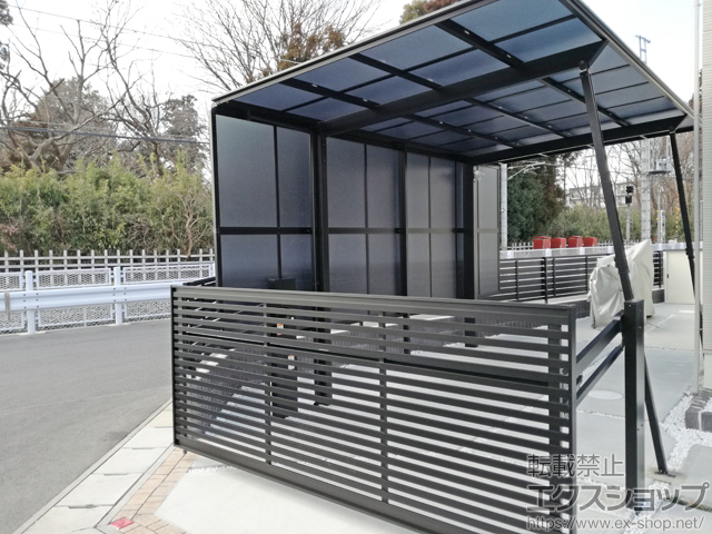 千葉県流山市ののカーポート フーゴF (フラットスタイル) 耐雪風圧強化パッケージ 積雪〜20cm対応 施工例