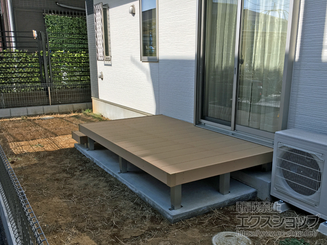 千葉県千葉市ののウッドデッキ リウッドデッキ 200 施工例