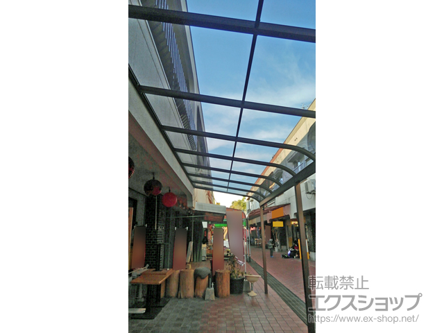鹿児島県鹿児島市ののテラス屋根 ヴェクターテラス R型 テラスタイプ 連棟 積雪〜20cm対応 施工例