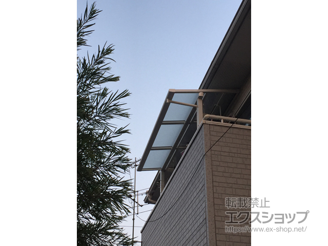 山口県周南市ののバルコニー・ベランダ屋根 スピーネ F型 屋根タイプ 単体 積雪〜20cm対応 施工例