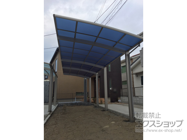 福岡県福岡市ののカーポート レイナポートグラン 縦連棟　積雪〜20cm対応 施工例