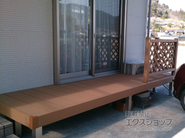 高知県高岡郡佐川町ののウッドデッキ リウッドデッキ 200 施工例