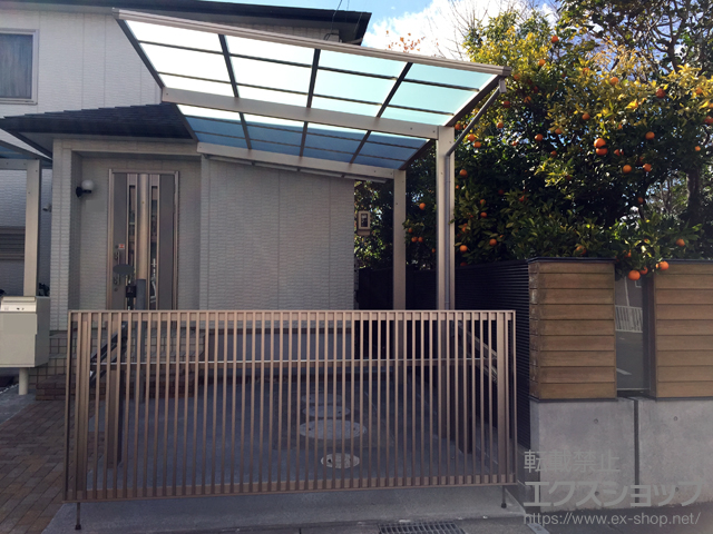 静岡県焼津市ののカーポート エフルージュグラン　積雪〜20cm対応 施工例