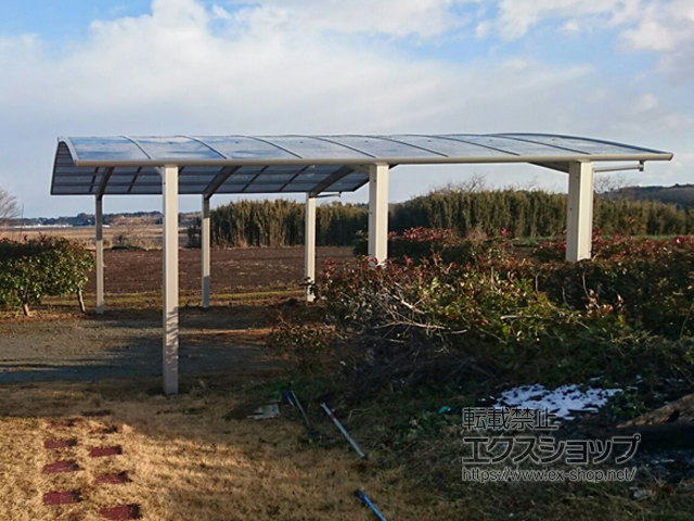 福島県相馬市ののカーポート レイナトリプルポートグラン　積雪〜20cm対応 施工例