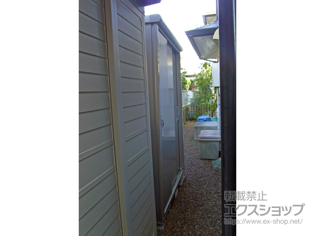 高知県高知市のの物置・屋外倉庫 エスモ 一般型 1497×750×1959 ESE-1507A-SS 施工例