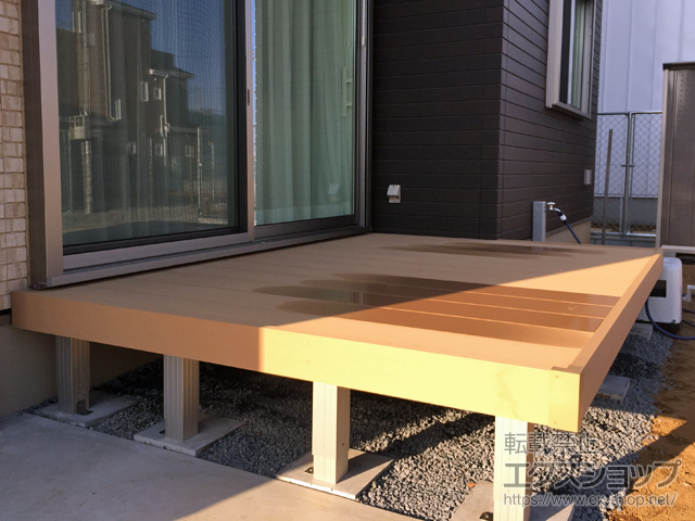 千葉県白井市ののウッドデッキ リウッドデッキ 200 施工例