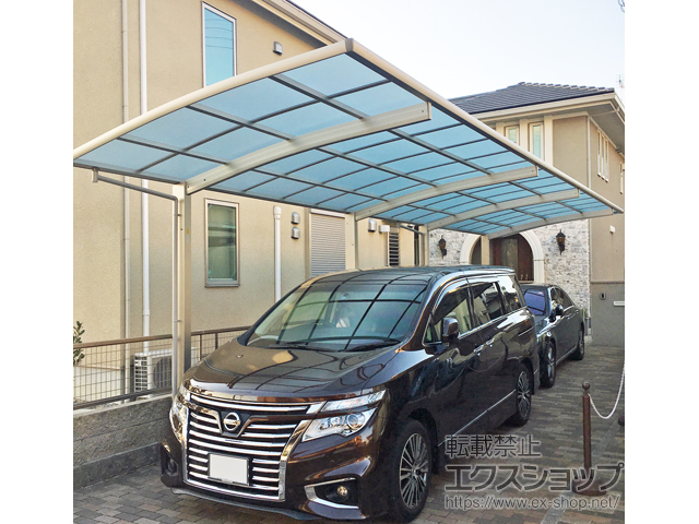 兵庫県加古川市ののカーポート レイナポートグラン 縦連棟　積雪〜20cm対応 施工例