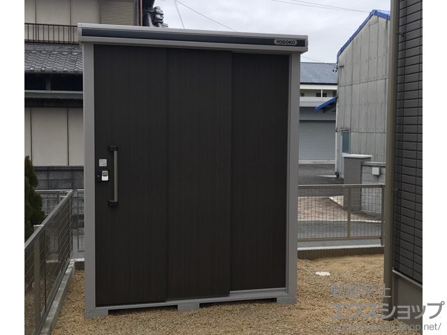 三重県鈴鹿市のの物置・屋外倉庫 エルモ 一般型 (LMD-1815H-DW) 施工例