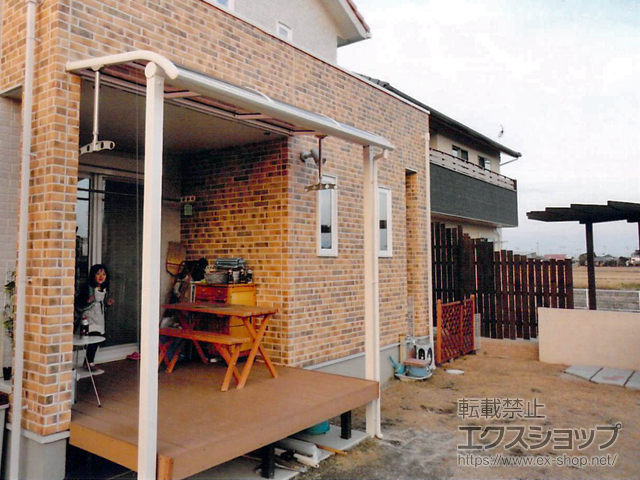 佐賀県佐賀市ののテラス屋根 ヴェクターテラス R型 テラスタイプ 単体 積雪〜20cm対応 施工例