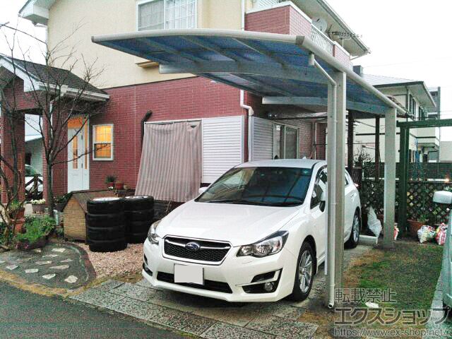 静岡県駿東郡長泉町ののカーポート プレシオスポート 積雪〜20cm対応 施工例