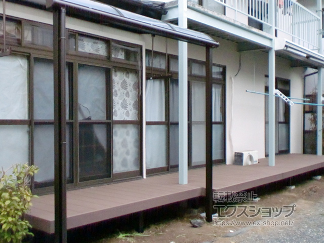 熊本県熊本市ののウッドデッキ リウッドデッキ 200 施工例