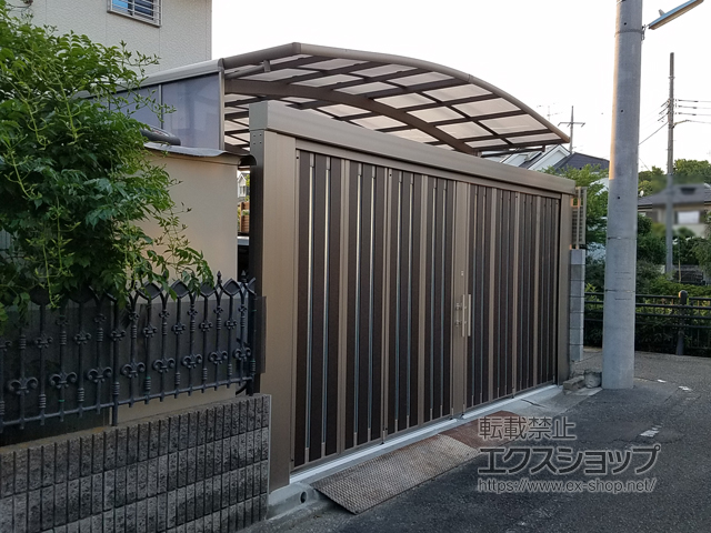 東京都小金井市ののカーゲート プレミエスゲート ワイド TA型 手動 施工例