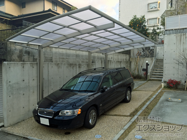 福岡県福岡市ののカーポート レイナポートグラン 延長 積雪〜20cm対応 施工例