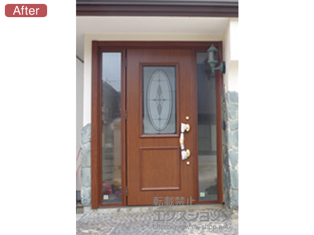 秋田県由利本荘市のの二重窓（内窓） リシェントII 断熱K4仕様 両袖仕様(ランマ無)L D11型 施工例