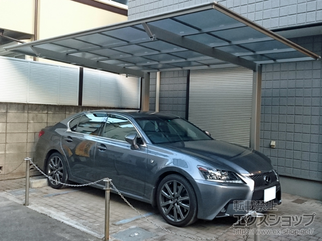 東京都中野区ののカーポート フーゴF (フラットスタイル) 積雪〜20cm対応 施工例