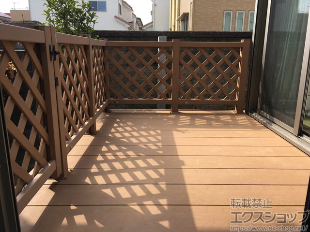 千葉県松戸市ののウッドデッキ リウッドデッキ 200 施工例