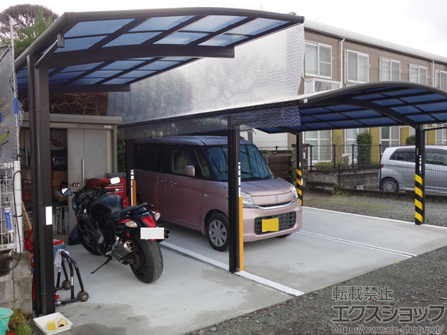 熊本県熊本市ののカーポート プレシオスポート ワイド 積雪〜20cm対応 施工例