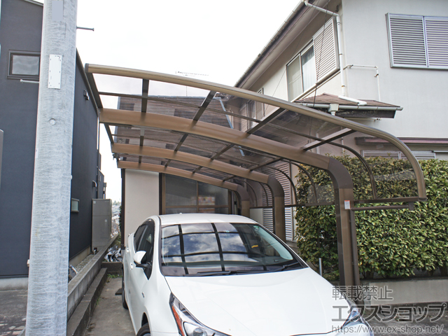東京都八王子市のLIXIL リクシル（トステム）のカーポート テールポートシグマIII 1500 積雪〜50cm対応 施工例