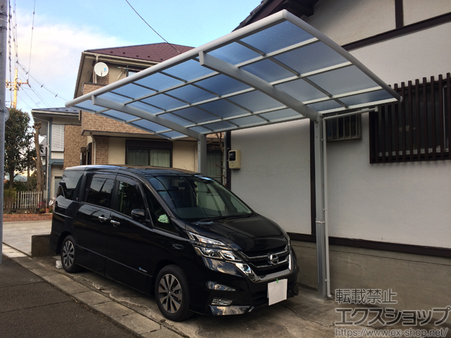 東京都町田市ののカーポート ネスカR (ラウンドスタイル) 積雪〜20cm対応 施工例