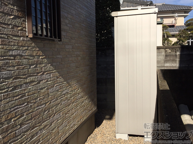 徳島県阿南市のの物置・屋外倉庫 エスモ 一般型 1797×650×1959 ESE-1806A-SS 施工例