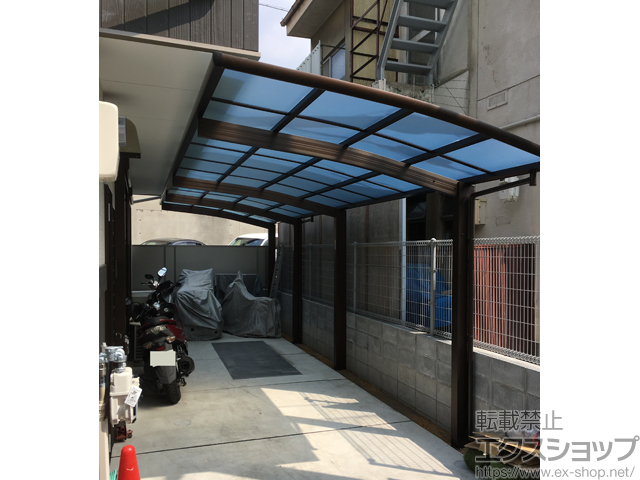 京都府京都市ののカーポート レイナポートグラン 縦連棟　積雪〜20cm対応 施工例