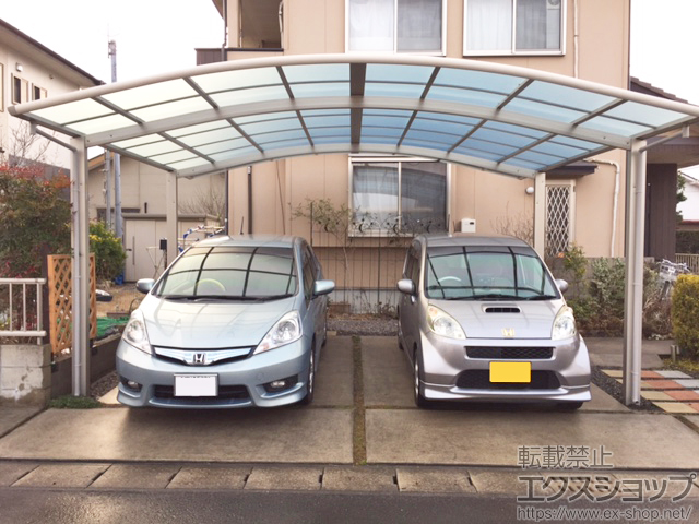 宮崎県北諸県郡三股町ののカーポート レイナツインポートグラン　積雪〜20cm対応 施工例