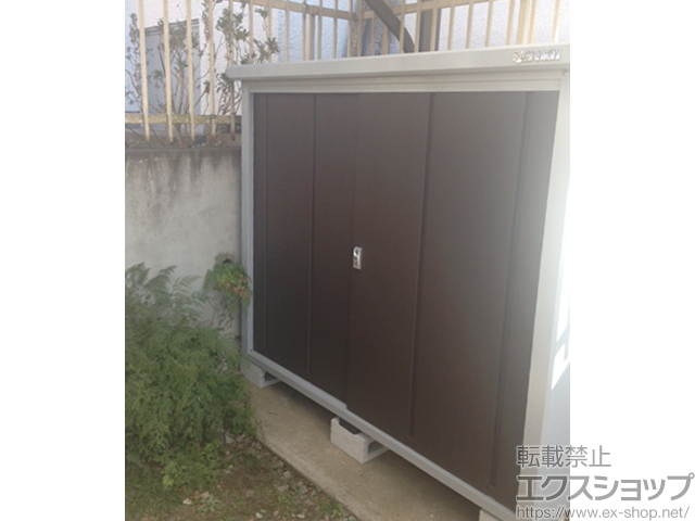 千葉県野田市のの物置・屋外倉庫 ロータス LSmini-1607 一般型 1620×700×1400 LSmini-1607-CB 施工例