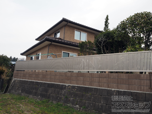 宮城県大崎市ののフェンス・柵 ライシスフェンス4型 フリーポールタイプ 施工例