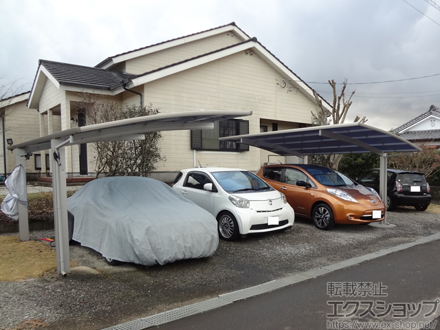 鹿児島県出水市ののカーポート プレシオスポート 積雪〜20cm対応 施工例