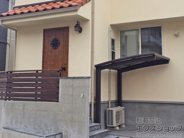 大阪府高槻市ののサイクルポート・駐輪場 ネスカRミニ (ラウンドスタイル) 積雪〜20cm対応 施工例