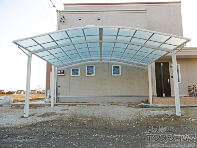 茨城県坂東市ののカーポート レイナツインポートグラン　積雪〜20cm対応 施工例