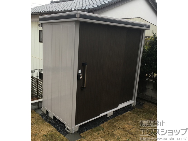 千葉県印旛郡酒々井町のの物置・屋外倉庫 エルモ 積雪型 2220×1170×2121 LMDS-2211-DW 施工例