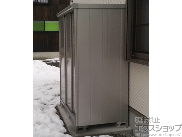 のの物置・屋外倉庫 エスモ 一般型 1797×900×1959 ESE-1809A-SS 施工例