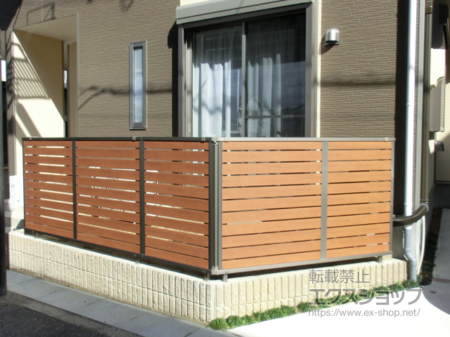 愛知県豊田市ののフェンス・柵 シャトレナM1型 フリー支柱 施工例