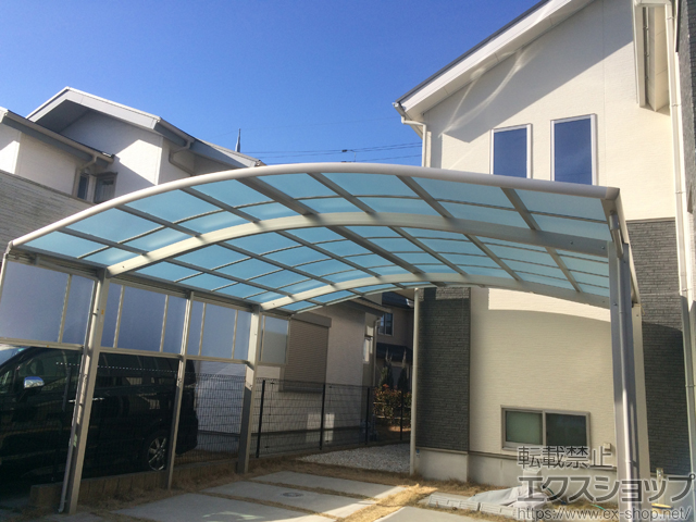 兵庫県神戸市ののカーポート レイナツインポートグラン　積雪〜20cm対応 施工例