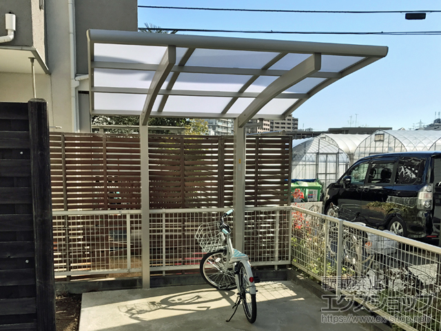 東京都杉並区ののサイクルポート・駐輪場 プレシオスポート ミニ 積雪〜20cm対応 施工例