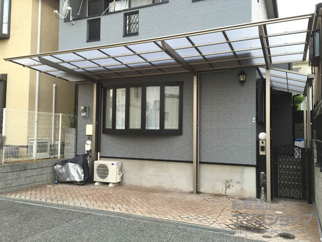 兵庫県神戸市ののカーポート ネスカF (フラットスタイル) 延長 積雪〜20cm対応 施工例