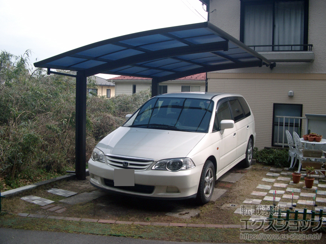 滋賀県大津市ののカーポート プレシオスポート 積雪〜20cm対応＋着脱式補助柱 2本入り×1セット 施工例