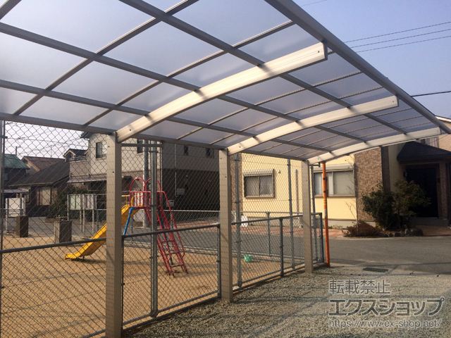 兵庫県姫路市ののカーポート レイナポートグラン 縦連棟　積雪〜20cm対応 施工例