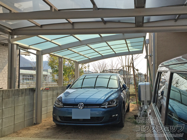 岡山県岡山市ののカーポート レイナポートグラン 積雪〜20cm対応 施工例