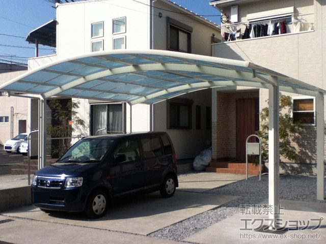 宮崎県延岡市ののカーポート レイナツインポートグラン　積雪〜20cm対応 施工例