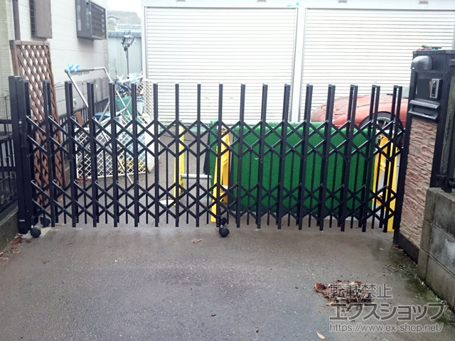 千葉県野田市ののカーゲート トリップゲート ペットガード型 ノンレール 片開き 33S 施工例