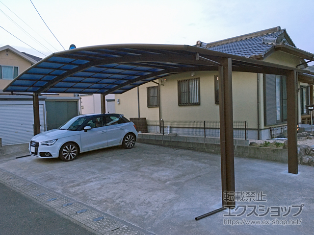 福岡県飯塚市ののカーポート レイナトリプルポートグラン 積雪〜20cm対応 施工例
